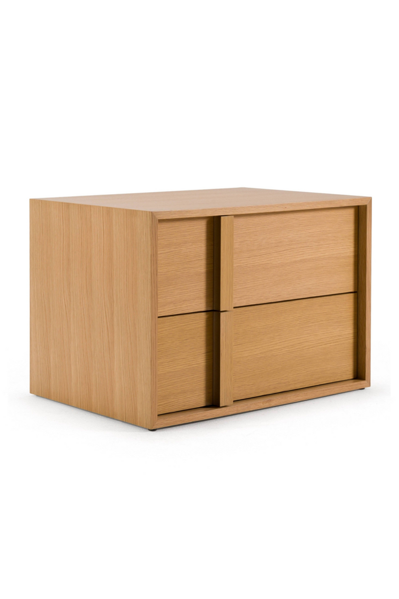 Warm Oak 2-Drawer Nightstand | OROA Modern Berlin | Oroatrade.com
