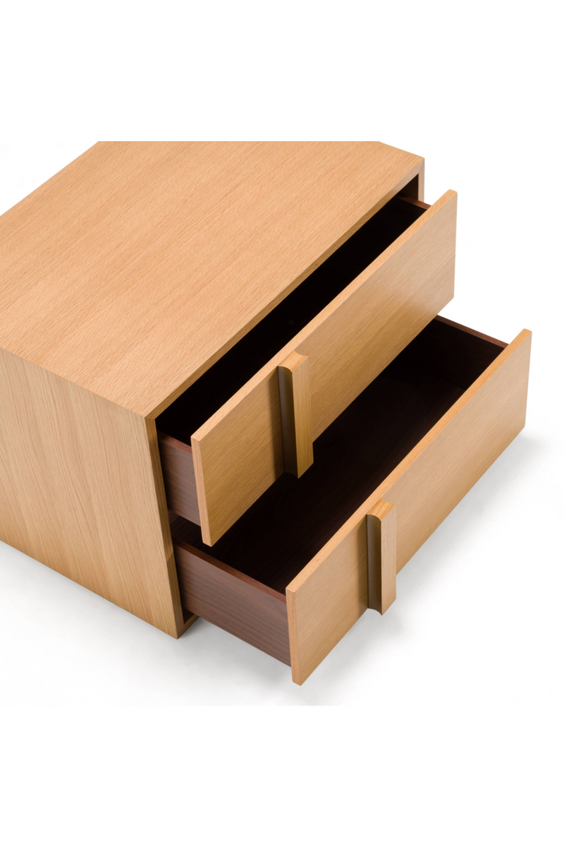 Warm Oak 2-Drawer Nightstand | OROA Modern Berlin | Oroatrade.com