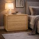 Solid Wood Nightstand | OROA Modern Dustin