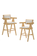 Solid Wood Counter Stools (2) | OROA Modern Fern | Oroatrade.com
