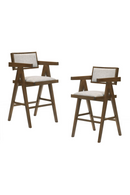 Solid Wood Counter Stools (2) | OROA Modern Fern | Oroatrade.com
