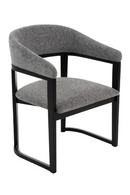 Rubberwood Framed Gray Dining Chair | OROA Modern Maury | Oroatrade.com