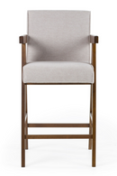 Walnut V-Leg Counter Chairs (2) | OROA Modern Joseline | Oroatrade.com