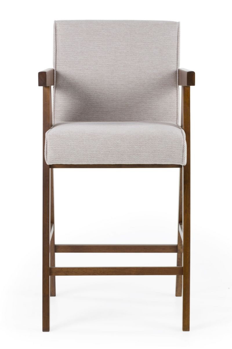 Walnut V-Leg Counter Chairs (2) | OROA Modern Joseline | Oroatrade.com
