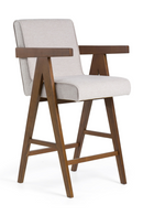 Walnut V-Leg Counter Chairs (2) | OROA Modern Joseline | Oroatrade.com