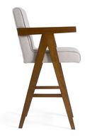 Walnut V-Leg Counter Chairs (2) | OROA Modern Joseline | Oroatrade.com