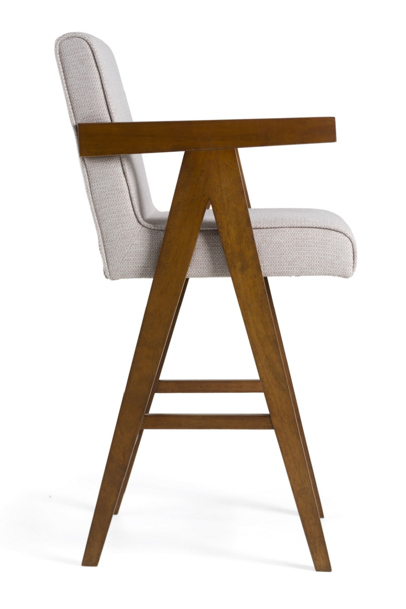 Walnut V-Leg Counter Chairs (2) | OROA Modern Joseline | Oroatrade.com