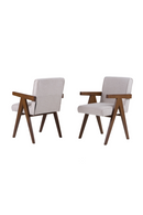Walnut V-Leg Dining Chairs (2) | OROA Modern Joseline | Oroatrade.com