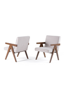 Walnut V-Leg Accent Chairs (2) | OROA Modern Joseline | Oroatrade.com