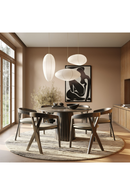 Wenge Veneer Round Dining Table | OROA Modern Weiss | Oroatrade.com