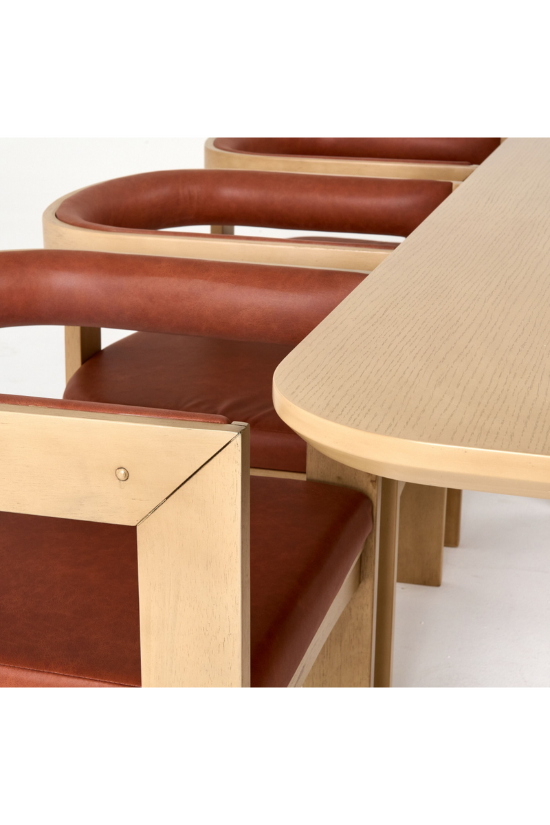 White Oak Veneer Dining Table | OROA Modern Oshana | Oroatrade.com