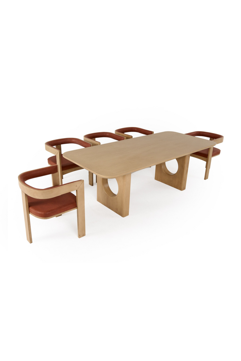 White Oak Veneer Dining Table | OROA Modern Oshana | Oroatrade.com