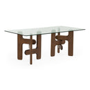 Hospitality furniture - Clear Glass Dining Table - www.oroatrade.com