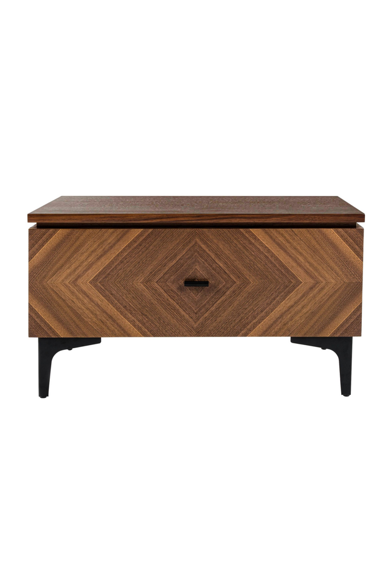 1-Drawer Walnut Veneer Nightstand | OROA Modern Paula | Oroatrade.com
