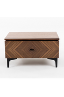 1-Drawer Walnut Veneer Nightstand | OROA Modern Paula | Oroatrade.com