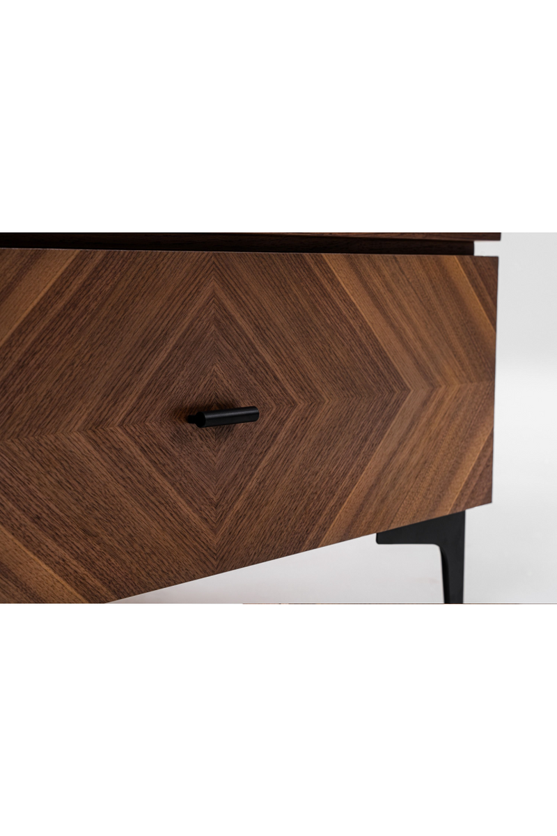 1-Drawer Walnut Veneer Nightstand | OROA Modern Paula | Oroatrade.com