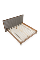 Gray Channeled Headboard Bed | OROA Modern Metcalf | Oroatrade.com