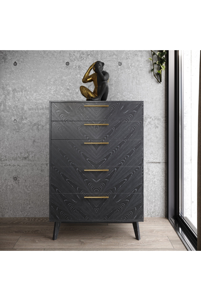Gray Ash 5-Drawer Chest | OROA Modern Diana | Oroatrade.com