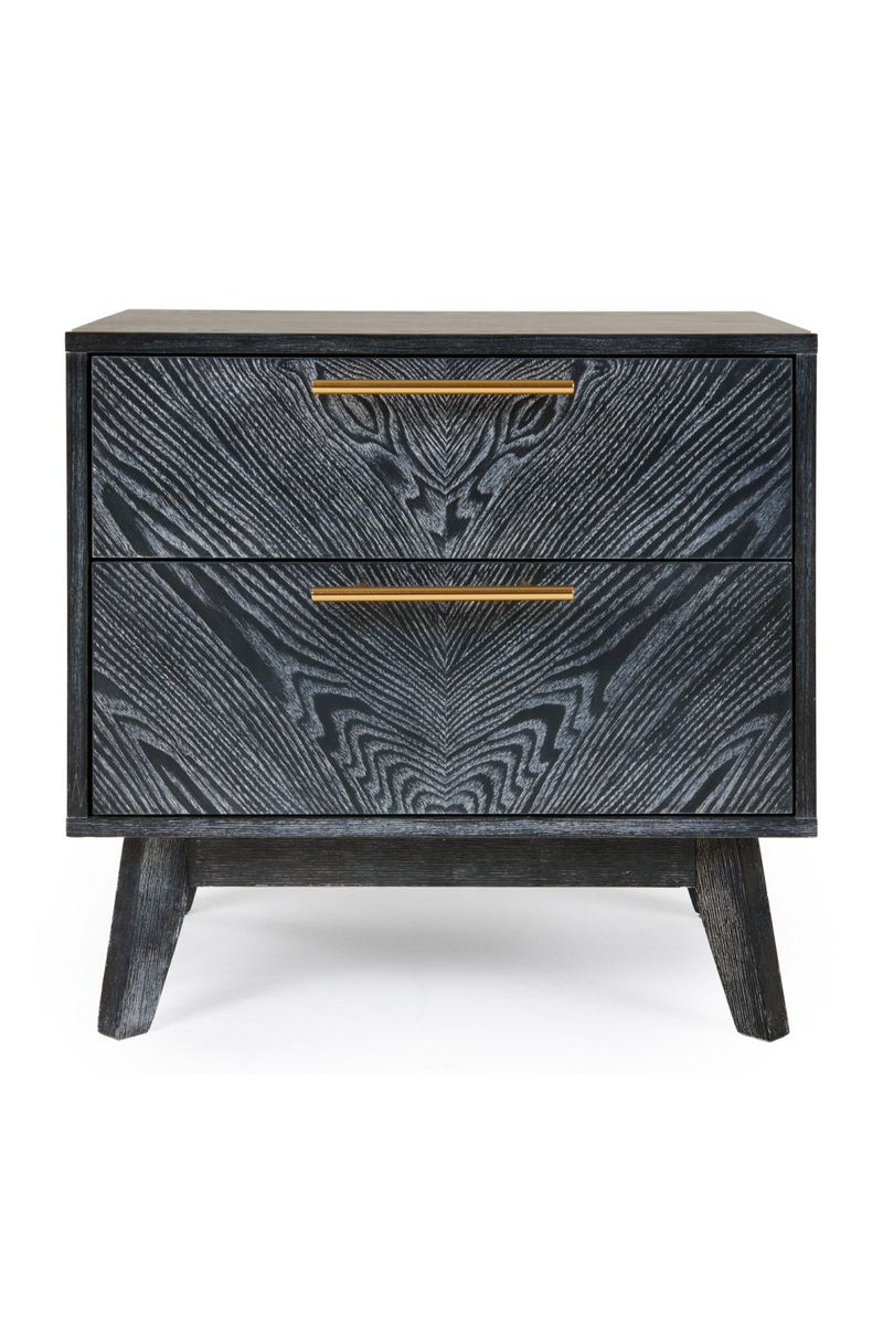 Gray Ash 2-Drawer Nightstand | OROA Modern Diana | Oroatrade.com