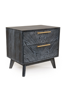Gray Ash 2-Drawer Nightstand | OROA Modern Diana | Oroatrade.com