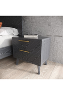 Gray Ash 2-Drawer Nightstand | OROA Modern Diana | Oroatrade.com