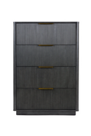 Reeded Wood 4-Drawer Chest | OROA Modern Santa Monica | Oroatrade.com