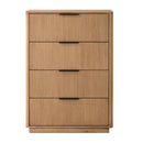 Reeded Wood 4-Drawer Chest | OROA Modern Santa Monica | Oroatrade.com