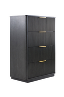 Reeded Wood 4-Drawer Chest | OROA Modern Santa Monica | Oroatrade.com