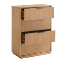 Reeded Wood 4-Drawer Chest | OROA Modern Santa Monica | Oroatrade.com