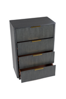 Reeded Wood 4-Drawer Chest | OROA Modern Santa Monica | Oroatrade.com