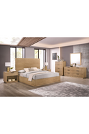 Reeded Wood 1-Drawer Nightstand | OROA Modern Santa Monica | Oroatrade.com