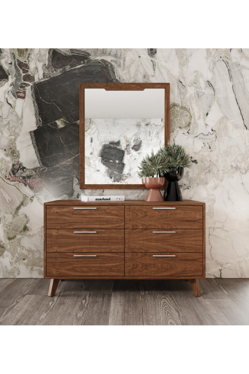 6-Drawer Walnut Dresser | OROA Modern Soria | Oroatrade.com