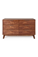 6-Drawer Walnut Dresser | OROA Modern Soria | Oroatrade.com