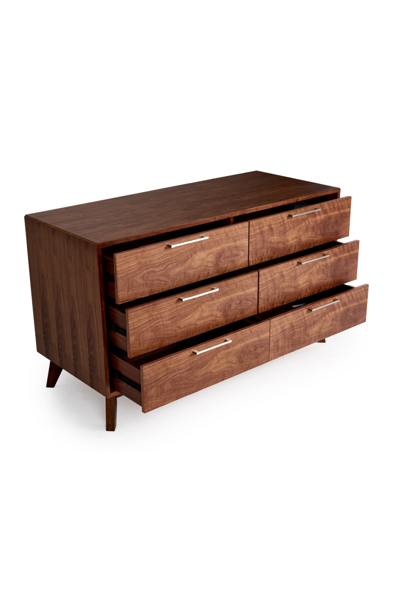 6-Drawer Walnut Dresser | OROA Modern Soria | Oroatrade.com