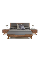 2-Drawer Walnut Nightstand | OROA Modern Soria | Oroatrade.com