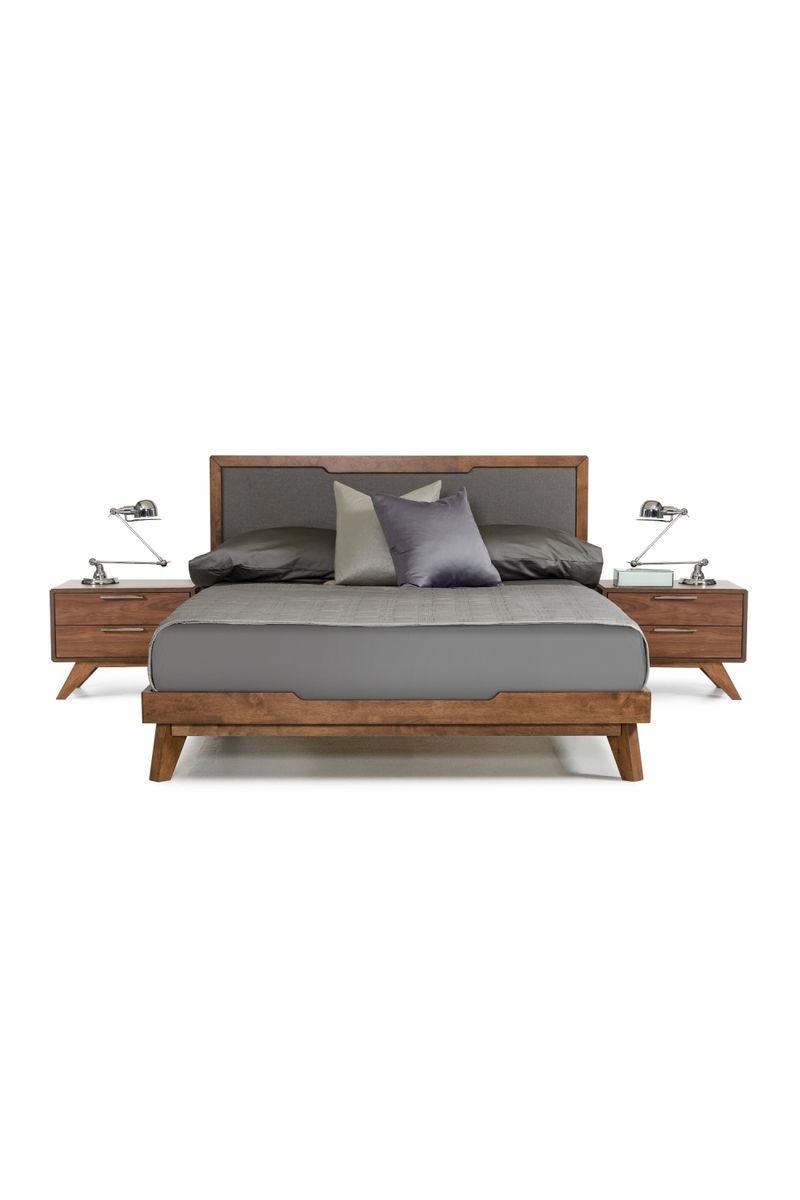 2-Drawer Walnut Nightstand | OROA Modern Soria | Oroatrade.com