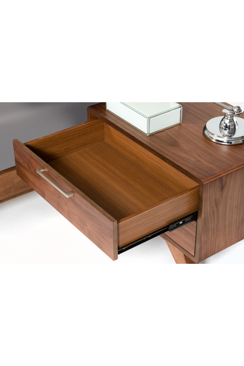 2-Drawer Walnut Nightstand | OROA Modern Soria | Oroatrade.com