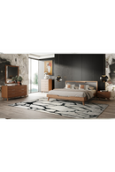 2-Drawer Walnut Nightstand | OROA Modern Soria | Oroatrade.com