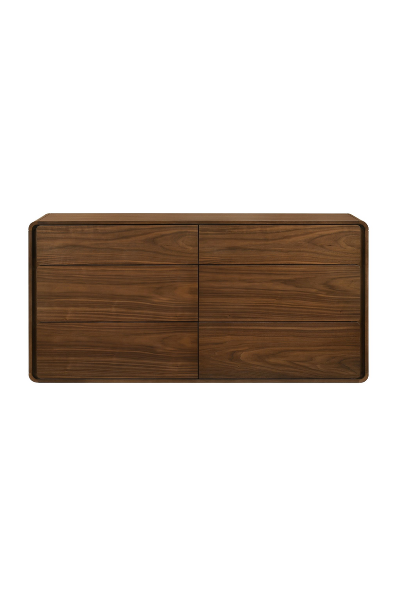 Solid Rubberwood 6-Drawer Dresser | OROA Modern Dustin | Oroatrade.com