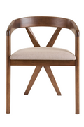 Cross-Back Wooden Dining Chair | OROA Modern Weiss | Oroatrade.com