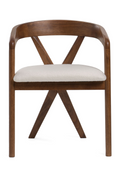 Cross-Back Wooden Dining Chair | OROA Modern Weiss | Oroatrade.com