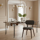 Gray Padded Dining Chairs (2) | OROA Modern Donald