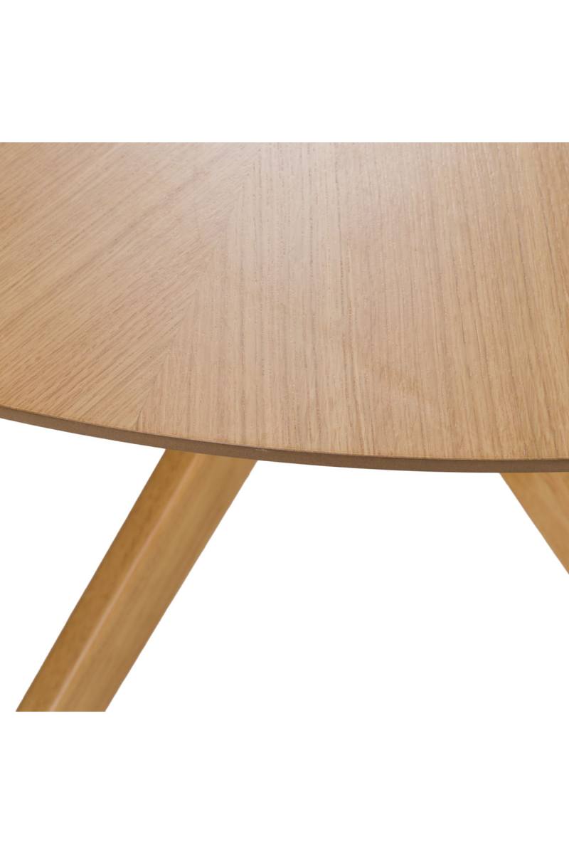 Round Natural Oak Dining Table | OROA Modern Prospect | Oroatrade.com