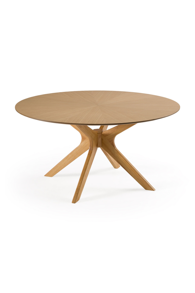 Round Natural Oak Dining Table | OROA Modern Prospect | Oroatrade.com