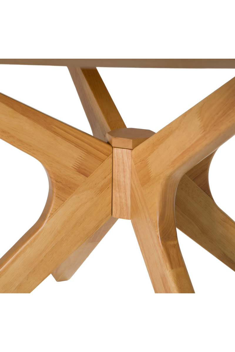 Round Natural Oak Dining Table | OROA Modern Prospect | Oroatrade.com