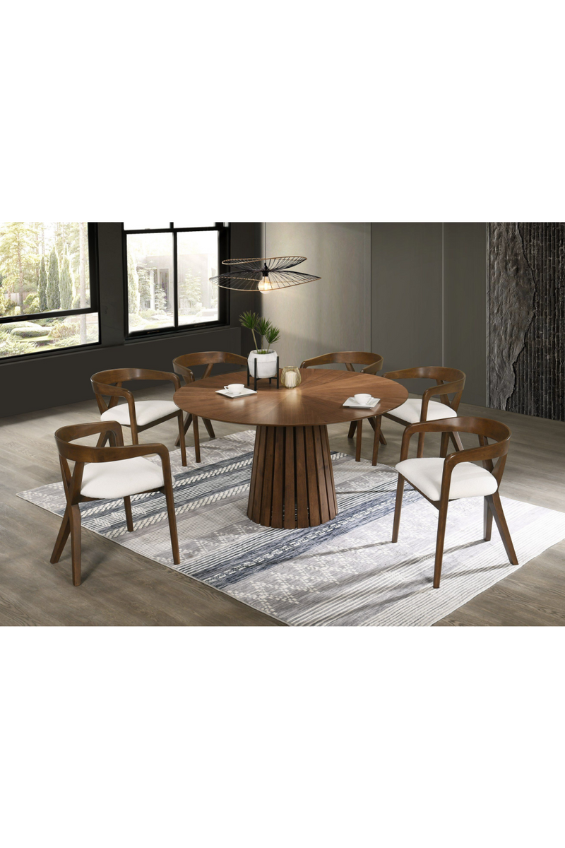 Round Pedestal Dining Table | OROA Modern Weiss | Oroatrade.com