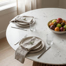 White Marble Round Dining Table | OROA Modern Nancy