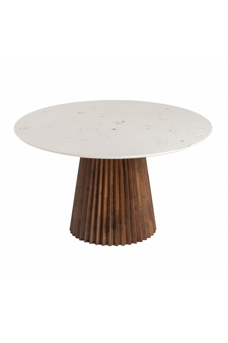 White Marble Round Dining Table | OROA Modern Nancy | Oroatrade.com