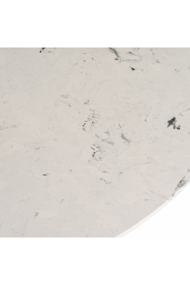 White Marble Round Dining Table | OROA Modern Nancy | Oroatrade.com