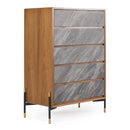 Volcanic Slate 5-Drawer Chest | OROA Modern Metcalf | Oroatrade.com